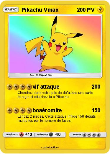 Pokemon Pikachu Vmax