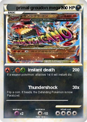 Pokemon primal groudon mega ex