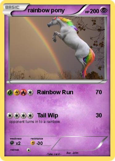 Pokemon rainbow pony