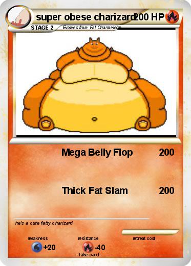 Pokemon super obese charizard