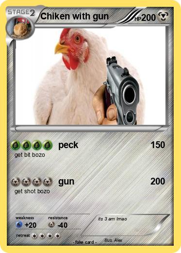Pokemon Chiken with gun