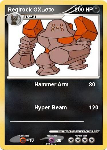 Pokemon Regirock GX