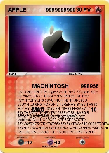 Pokemon APPLE             9999999999
