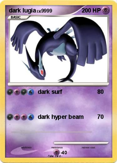 Pokemon dark lugia