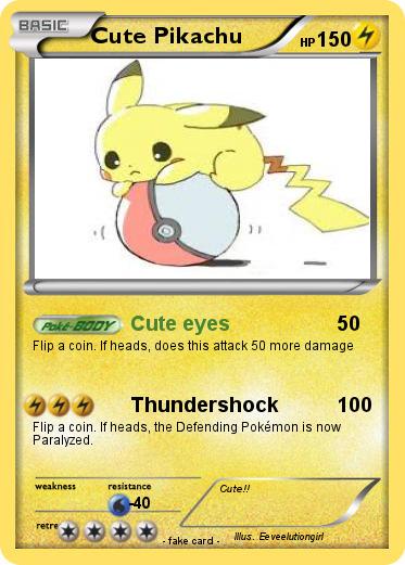 Pokemon Cute Pikachu