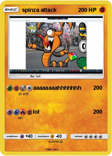 Pokemon spinza attack