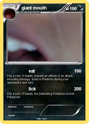 Pokemon giant mouth