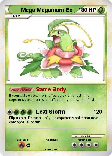 Pokemon Mega Meganium Ex