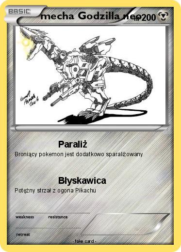 Pokemon mecha Godzilla neo