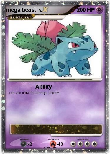 Pokemon mega beast