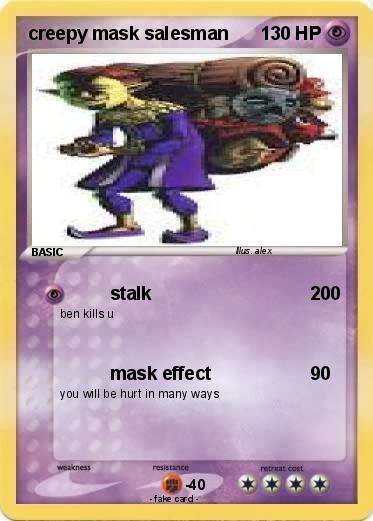 Pokemon creepy mask salesman