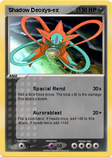 Pokemon Shadow Deoxys-ex