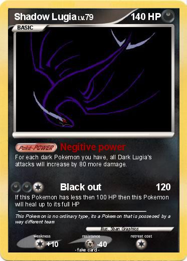 Pokemon Shadow Lugia