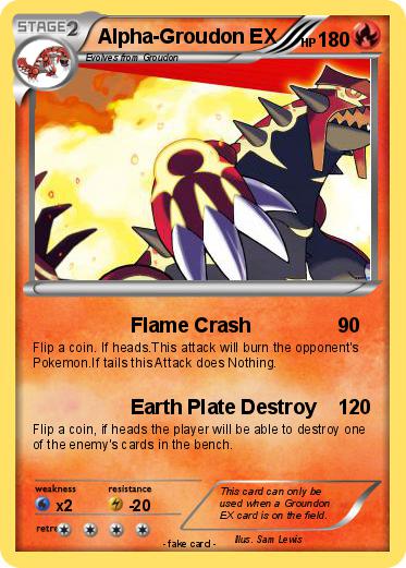 Pokemon Alpha-Groudon EX