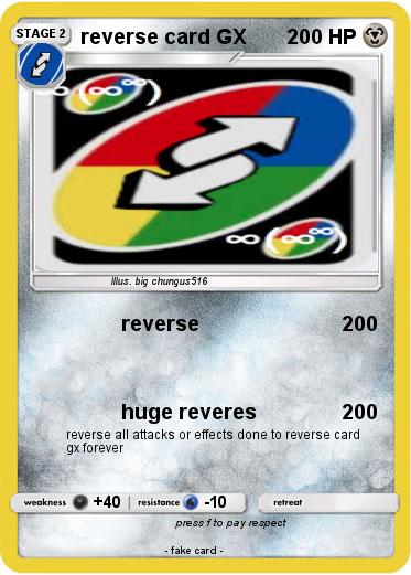 Pokemon reverse card GX