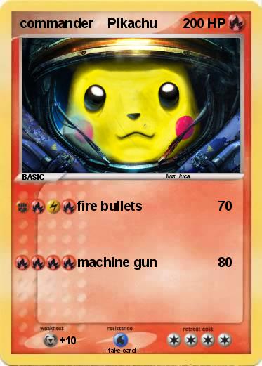 Pokemon commander    Pikachu
