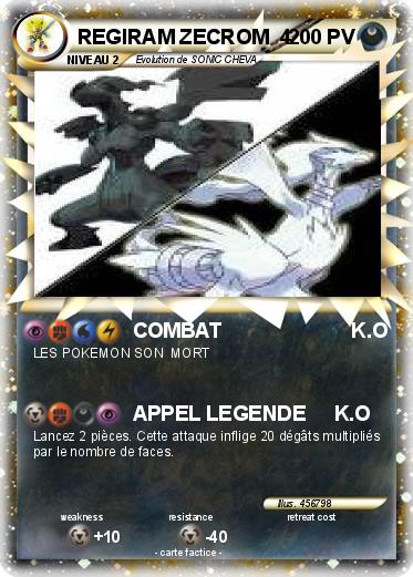 Pokemon REGIRAM ZECROM  4