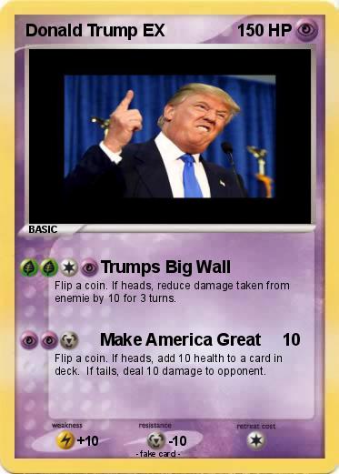 Pokemon Donald Trump EX