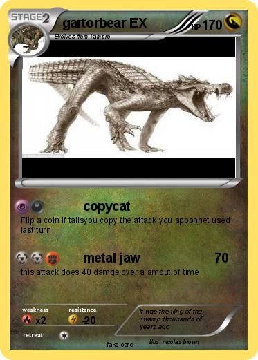 Pokemon gartorbear EX