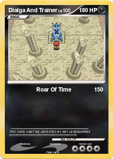 Pokemon Dialga And Trainer