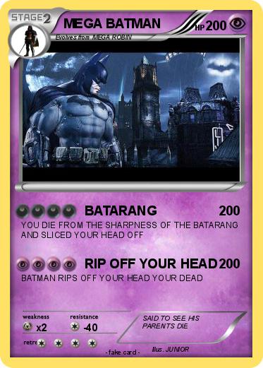Pokemon MEGA BATMAN