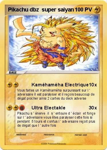 Pokemon Pikachu dbz  super saiyan