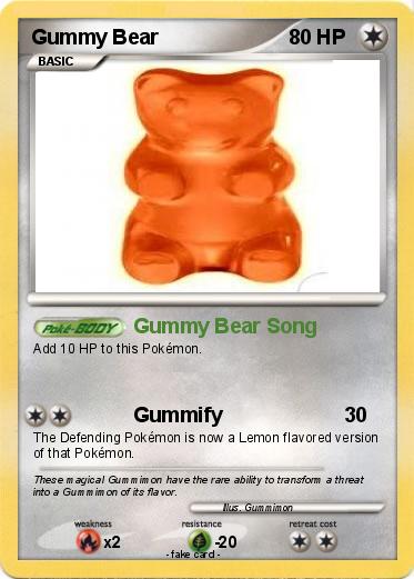 Pokemon Gummy Bear