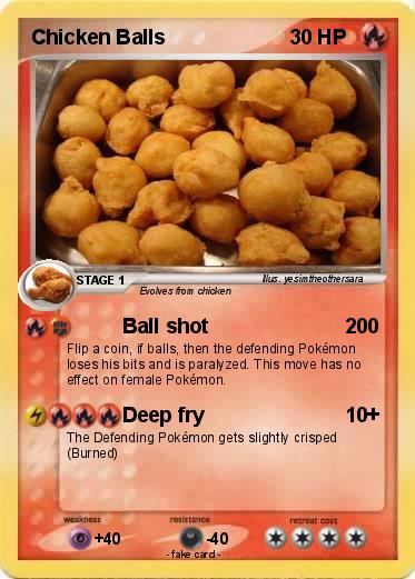 Pokemon Chicken Balls