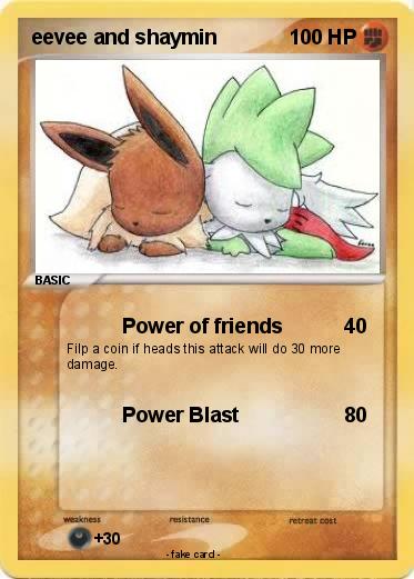 Pokemon eevee and shaymin