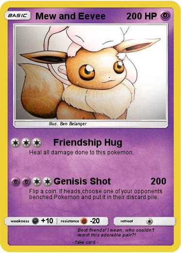 Pokemon Mew and Eevee