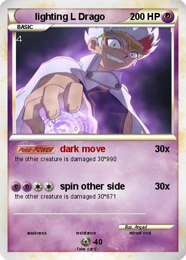 Pokemon lighting L Drago