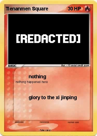 Pokemon Tienanmen Square