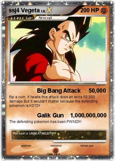 Pokemon ssj4 Vegeta