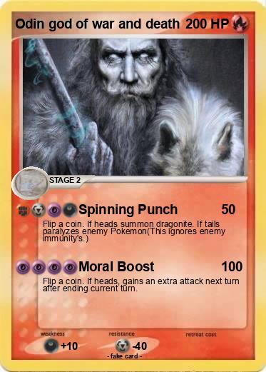 Pokemon Odin god of war and death