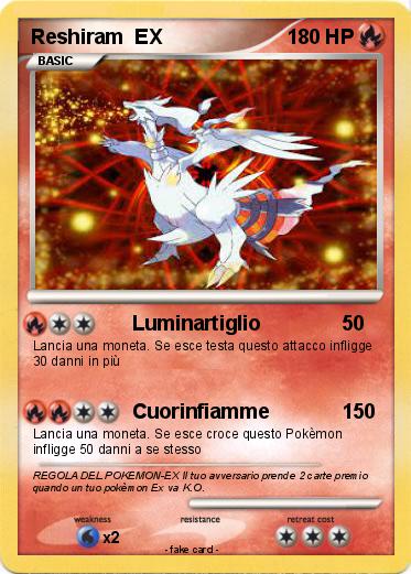 Pokemon Reshiram  EX
