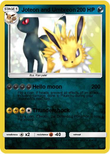 Pokemon Joteon and Umbreon