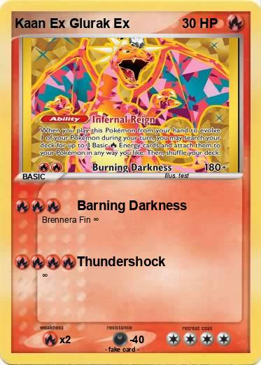Pokemon Kaan Ex Glurak Ex
