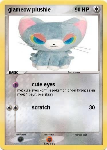 Pokemon glameow plushie