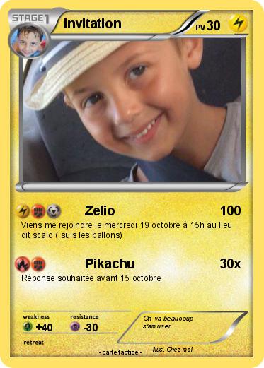 Pokemon Invitation