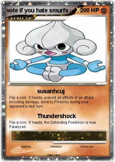 Pokemon vote if you hate smurfs