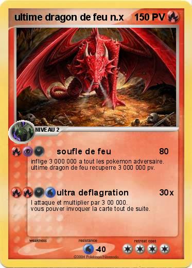 Pokemon ultime dragon de feu n.x
