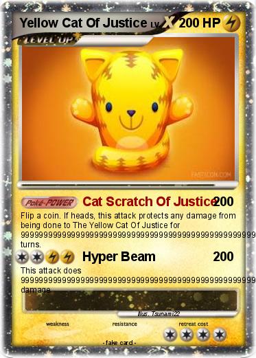 Pokemon Yellow Cat Of Justice