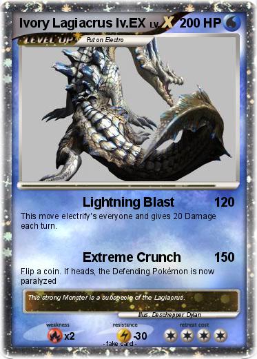 Pokemon Ivory Lagiacrus lv.EX