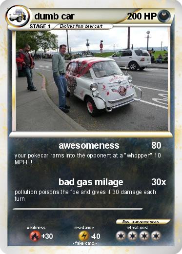 Pokemon dumb car