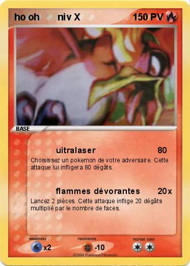 Pokemon ho oh       niv X
