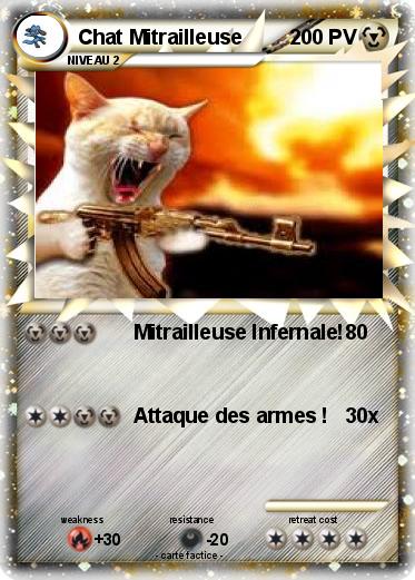 Pokemon Chat Mitrailleuse