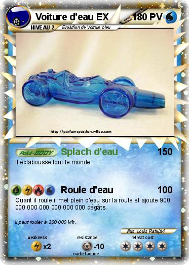 Pokemon Voiture d'eau EX