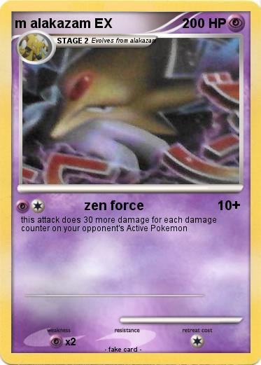 Pokemon m alakazam EX