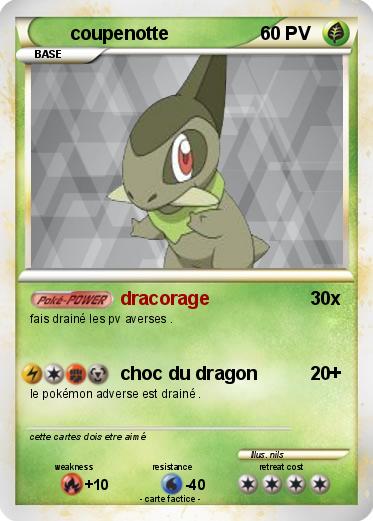 Pokemon coupenotte