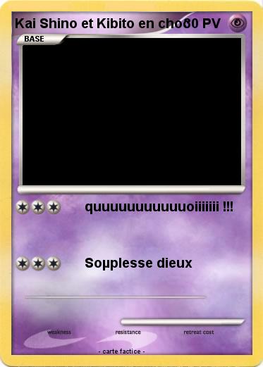 Pokemon Kai Shino et Kibito en choc